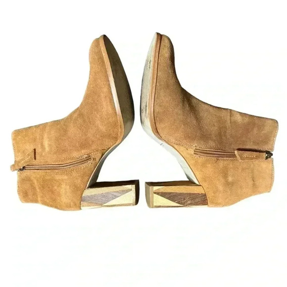 Matisse Metric Fawn Tan Suede Leather Bootie Size 8 1/2 - Picture 5 of 7